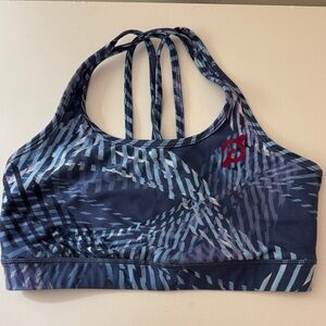 Peloton Navy & Light Blue Strappy Sports Bra